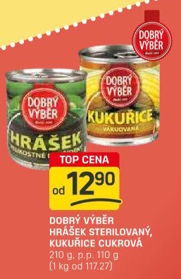 Zelenina konzervovaná Dobrý Výběr
