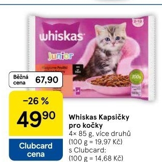 Kapsičky pro kočky Whiskas