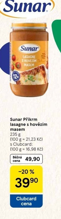 Masozeleninový příkrm Sunar