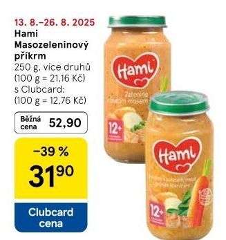 Příkrm masozeleninový Hami