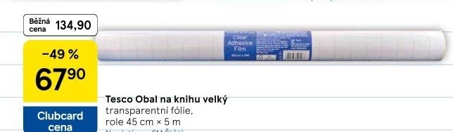 Obal na knihu Tesco