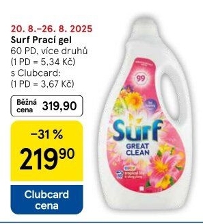 Prací gel Surf