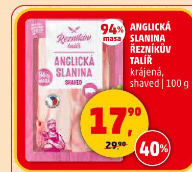 Anglická slanina Řezníkův talíř