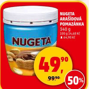 Čokokrém arašídový Nugeta Orion