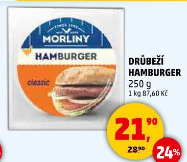 Drůbeží hamburger Morliny