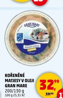 Matjesy kořeněné v oleji Gran Mare