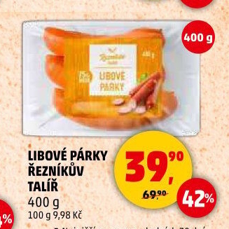 Párky libové Řezníkův talíř