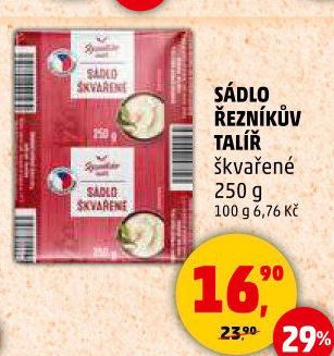 Sádlo škvařené Řezníkův talíř
