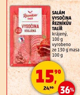 Salám Vysočina Řezníkův talíř