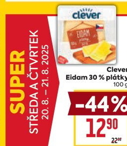 Sýr Eidam 30% Clever