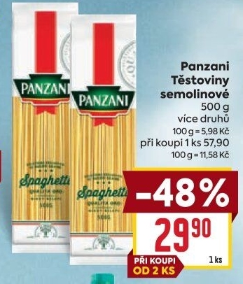 Těstoviny Panzani