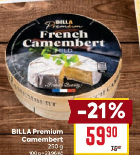 Sýr Camembert Billa Premium