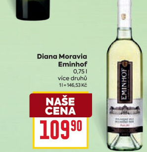 Vína Eminhof Diana Moravia