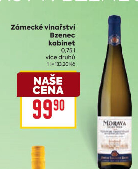 Vína Morava Selection Zámecké vinařství Bzenec - kabinetní