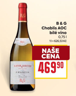 Víno Chablis B&amp