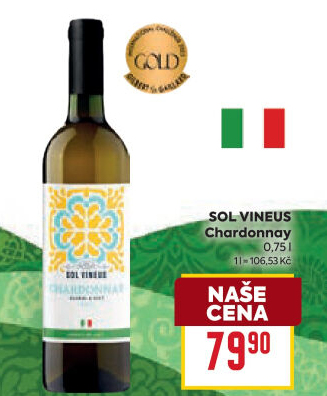 Víno Chardonnay Sol Vineus