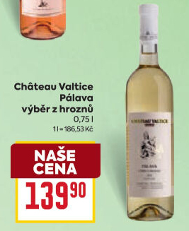 Víno Pálava Chateau Valtice - výběr z hroznů