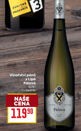 Víno Pálava Vinařství Pánů z Lipé