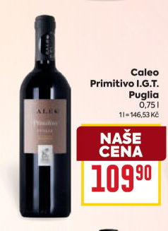 Víno Primitivo Caleo