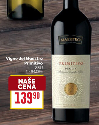 Víno Primitivo Vigne del Maestro