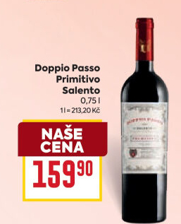 Víno Salento Primitivo Doppio Passo