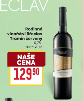 Víno Tramín červený Vinařství Břeclav