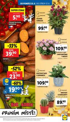 akční leták Lidl 25.8.2025-27.8.2025