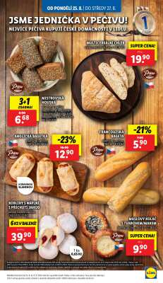 akční leták Lidl 25.8.2025-27.8.2025