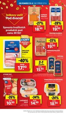 akční leták Lidl 25.8.2025-27.8.2025