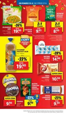 akční leták Lidl 25.8.2025-27.8.2025