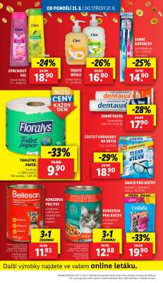akční leták Lidl 25.8.2025-27.8.2025