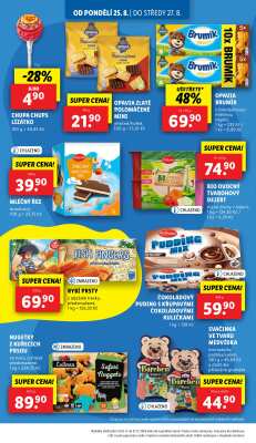 akční leták Lidl 25.8.2025-27.8.2025
