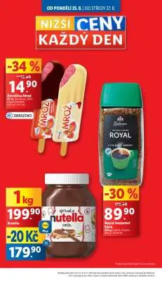 akční leták Lidl 25.8.2025-27.8.2025