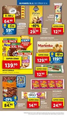 akční leták Lidl 25.8.2025-27.8.2025