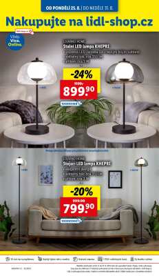 akční leták Lidl 25.8.2025-27.8.2025