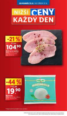 akční leták Lidl 25.8.2025-27.8.2025