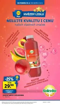 akční leták Lidl 25.8.2025-27.8.2025