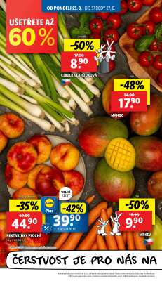 akční leták Lidl 25.8.2025-27.8.2025