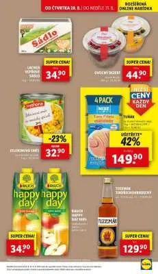 akční leták Lidl 28.8.2025-31.8.2025