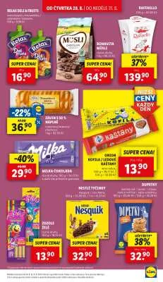 akční leták Lidl 28.8.2025-31.8.2025