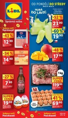 akční leták Lidl 25.8.2025-27.8.2025
