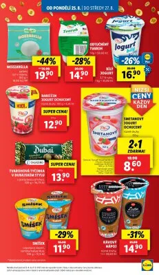 akční leták Lidl 25.8.2025-27.8.2025