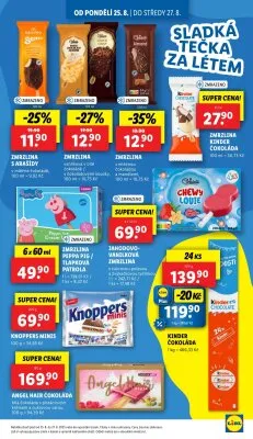akční leták Lidl 25.8.2025-27.8.2025
