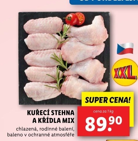 Kuřecí stehna a křídla mix
