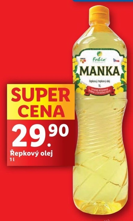 Řepkový olej Manka Fabio