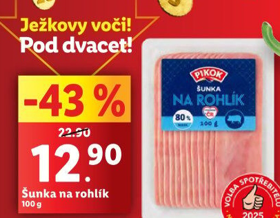 Šunka na rohlík Pikok
