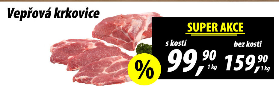 Vepřová krkovice s kostí