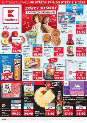 akční leták Kaufland 27.8.2025-2.9.2025