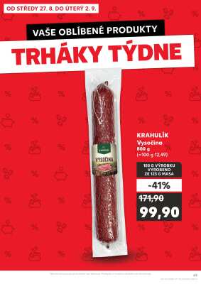 akční leták Kaufland 27.8.2025-2.9.2025