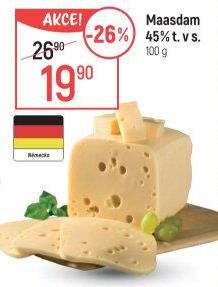 Sýr Maasdamer 45%